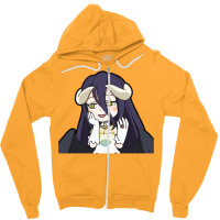 [ Sale ] Overlord   Albedo Chibi 14 Zipper Hoodie | Artistshot