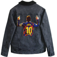 Messi Tumblr Girl Unisex Sherpa-lined Denim Jacket | Artistshot