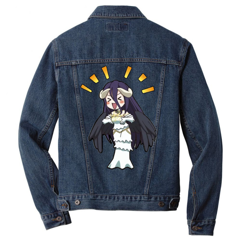 [ Sale ] Overlord   Albedo Chibi 17 Men Denim Jacket by lyxellseradjq | Artistshot