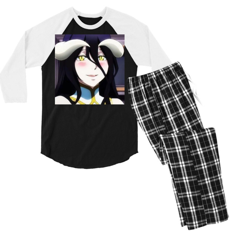 [ Sale ] Overlord   Albedo Chibi 18 Men's 3/4 Sleeve Pajama Set by lyxellseradjq | Artistshot