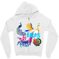 Birds Club Fly Zipper Hoodie | Artistshot