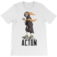 Limited Edition Acton Los Angeles California, Skeleton On A Skateboard T-shirt | Artistshot