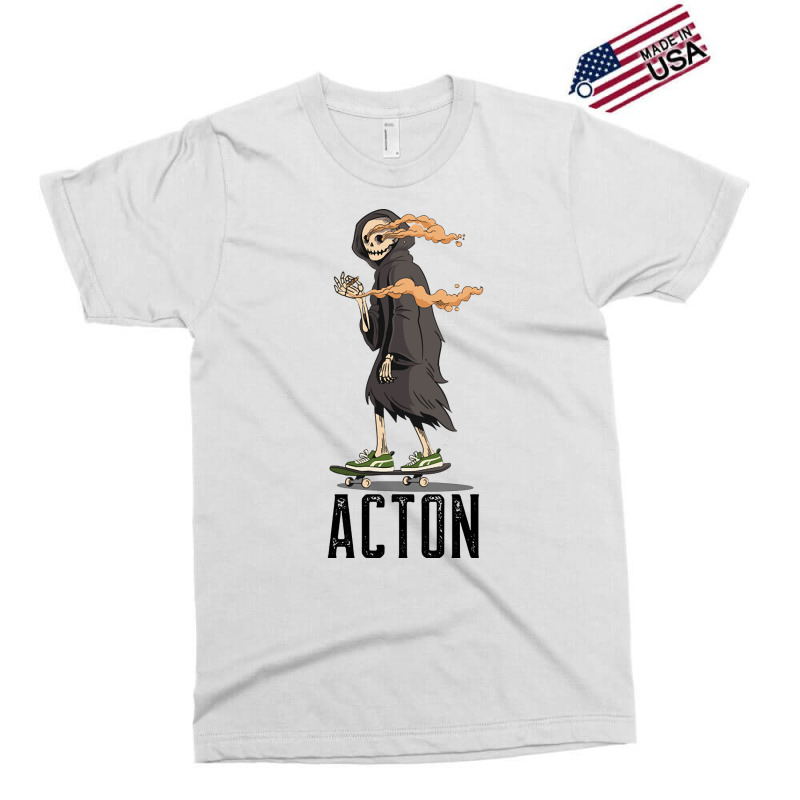 Limited Edition Acton Los Angeles California, Skeleton On A Skateboard Exclusive T-shirt | Artistshot