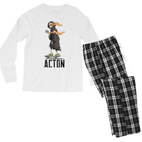 Limited Edition Acton Los Angeles California, Skeleton On A Skateboard Men's Long Sleeve Pajama Set | Artistshot