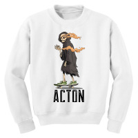 Limited Edition Acton Los Angeles California, Skeleton On A Skateboard Youth Sweatshirt | Artistshot