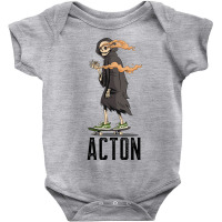 Limited Edition Acton Los Angeles California, Skeleton On A Skateboard Baby Bodysuit | Artistshot