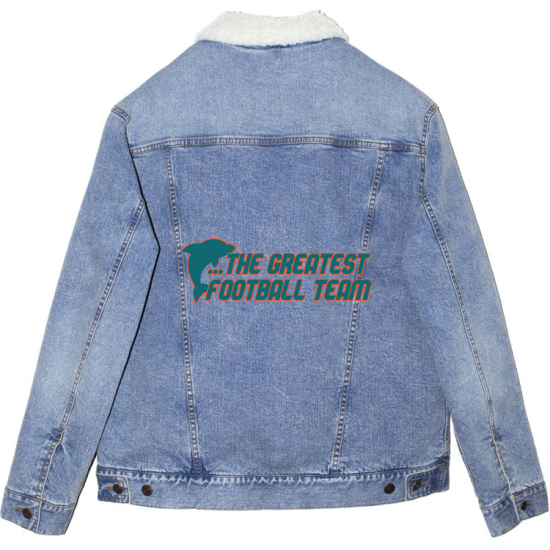 Hot Trend Miami Has The Dolphins Unisex Sherpa-lined Denim Jacket | Artistshot