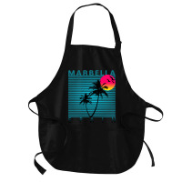 Marbella Spain Summer Beach Sun Vacations Souvenir Tshirt Baby 70s Medium-length Apron | Artistshot