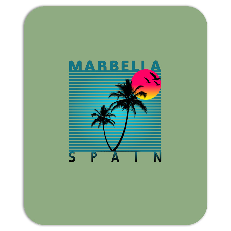 Marbella Spain Summer Beach Sun Vacations Souvenir Tshirt Baby 70s Mousepad | Artistshot