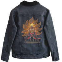 The Nine Tailed Fox 70s Summer Unisex Sherpa-lined Denim Jacket | Artistshot