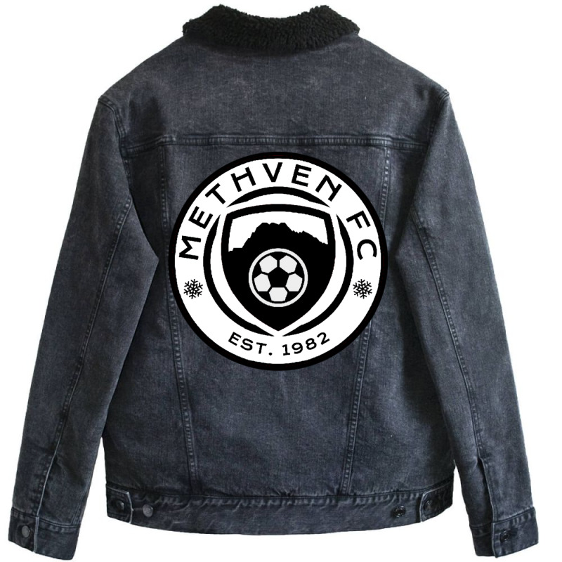 Methven Fc Supporters Gear Baby Green Unisex Sherpa-Lined Denim Jacket by zekrinatorer | Artistshot