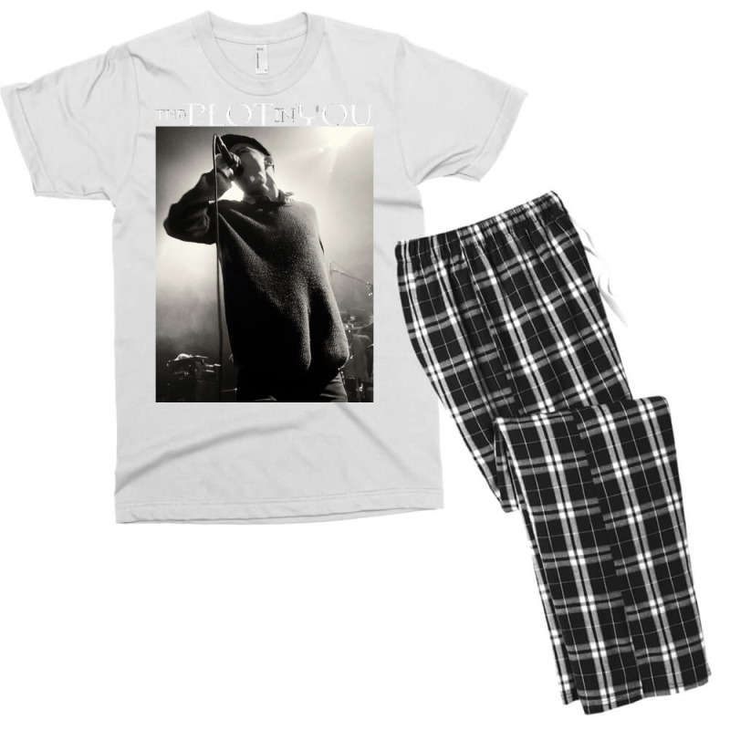 The Plot In You Landon Live   Funny Men's T-shirt Pajama Set | Artistshot