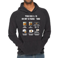 Whiskey  Things I Do In My Spare Time Drink Bourbon Whiskey Travel Vintage Hoodie | Artistshot