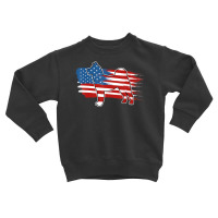 Limited Edition Patriotic Dog American Flag Akita Toddler Sweatshirt | Artistshot