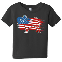 Limited Edition Patriotic Dog American Flag Akita Baby Tee | Artistshot