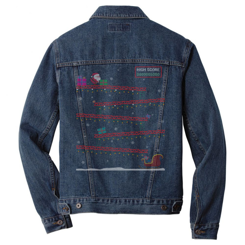 Retro Gaming Gifts Ugly Christmas Sweater Trending Men Denim Jacket by ceceliodalisc | Artistshot