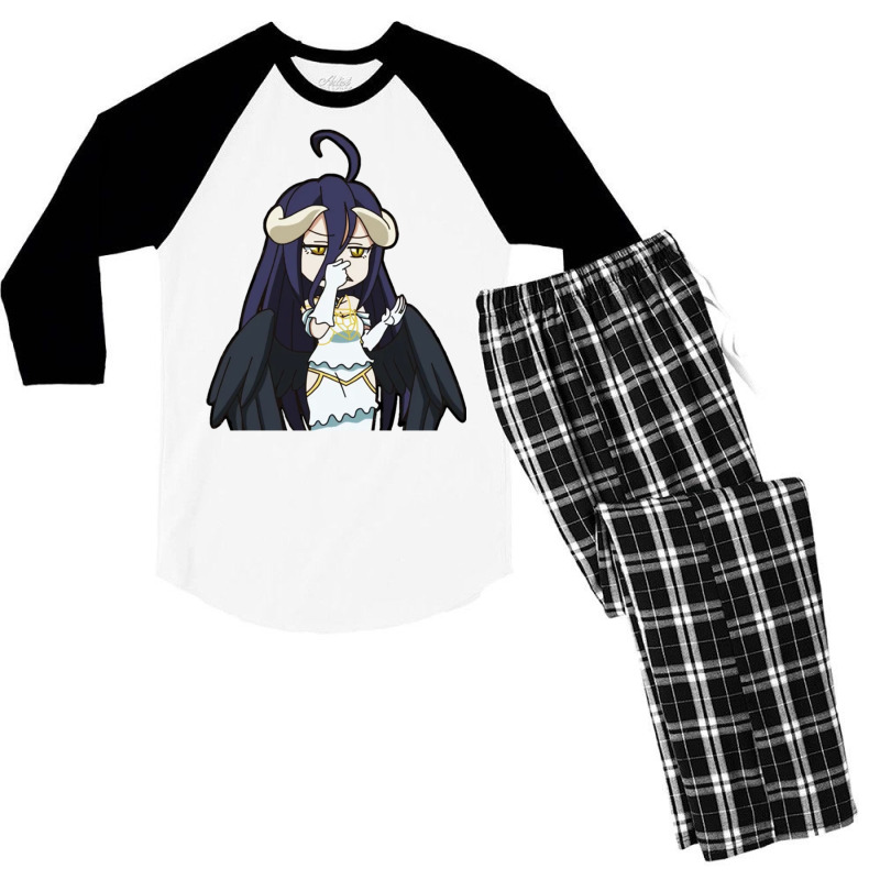 [ Sale ] Overlord   Albedo Chibi 8 Men's 3/4 Sleeve Pajama Set by lyxellseradjq | Artistshot