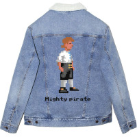 Mighty Pirate Baby 70s Unisex Sherpa-lined Denim Jacket | Artistshot