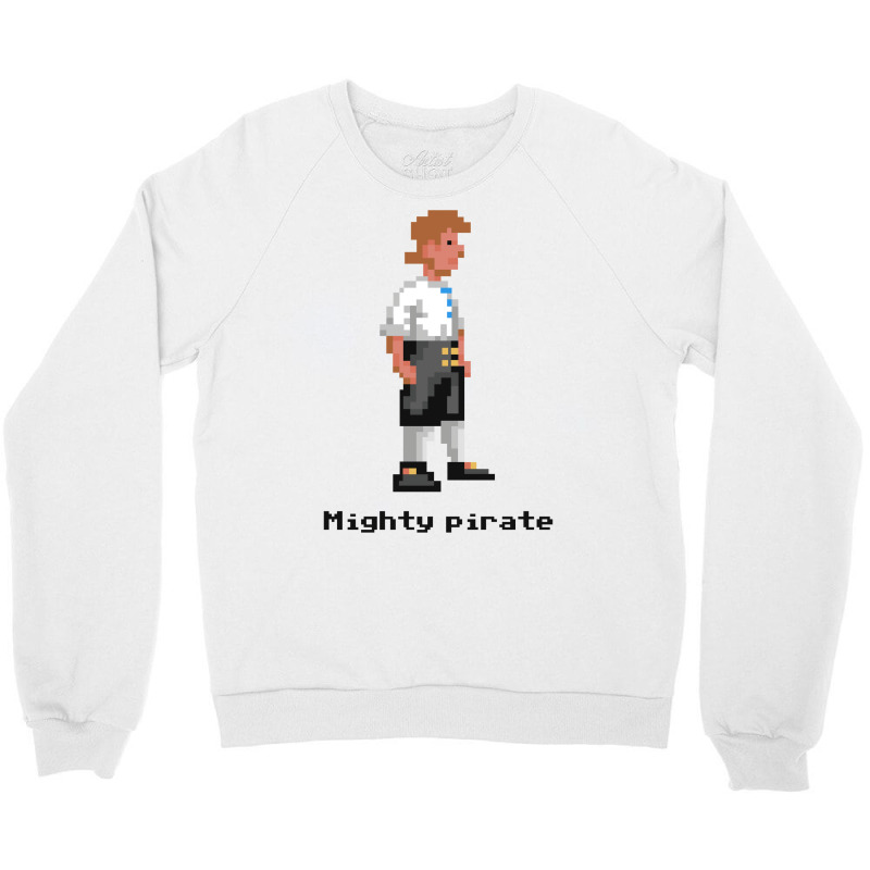 Mighty Pirate Baby 70s Crewneck Sweatshirt by zekrinatorer | Artistshot