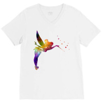 Tinkerbell In Watercolor Baby Trending V-neck Tee | Artistshot