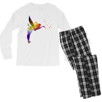 Tinkerbell In Watercolor Baby Trending Men's Long Sleeve Pajama Set | Artistshot