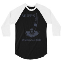 Muffs Diving School Trending 3/4 Sleeve Shirt | Artistshot