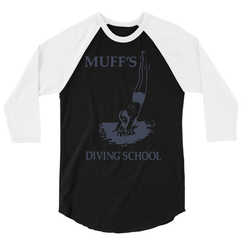 Muffs Diving School Trending 3/4 Sleeve Shirt by fizzoviklea | Artistshot