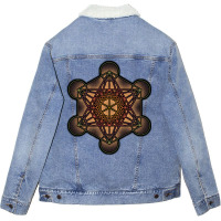 Metatrons Cube  Sacred Geometry Baby Summer Unisex Sherpa-lined Denim Jacket | Artistshot