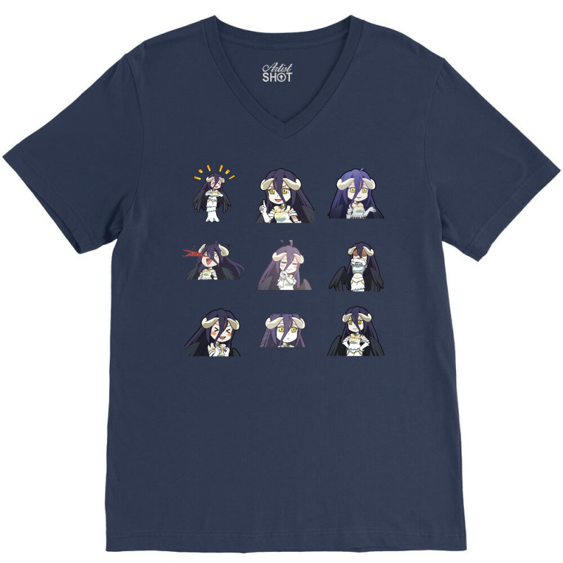 [ Sale ] Overlord Albedo  Chibi Pack  04 V-Neck Tee by lyxellseradjq | Artistshot