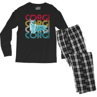 Corgi T  Shirt Welsh Corgi Pembroke T  Shirt Men's Long Sleeve Pajama Set | Artistshot