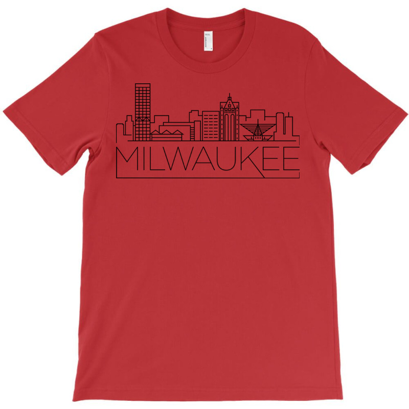 Milwaukee City Minimal 80s Aesthetic T-shirt | Artistshot