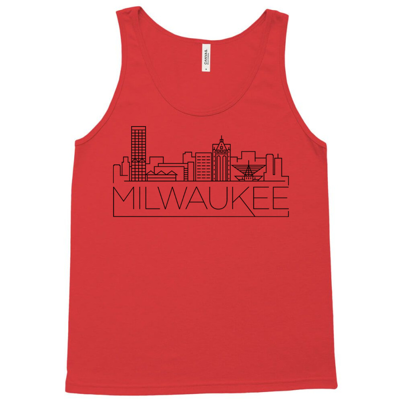 Milwaukee City Minimal 80s Aesthetic Tank Top | Artistshot