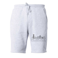 Milwaukee City Minimal 80s Aesthetic Fleece Short | Artistshot