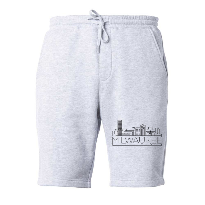 Milwaukee City Minimal 80s Aesthetic Fleece Short | Artistshot