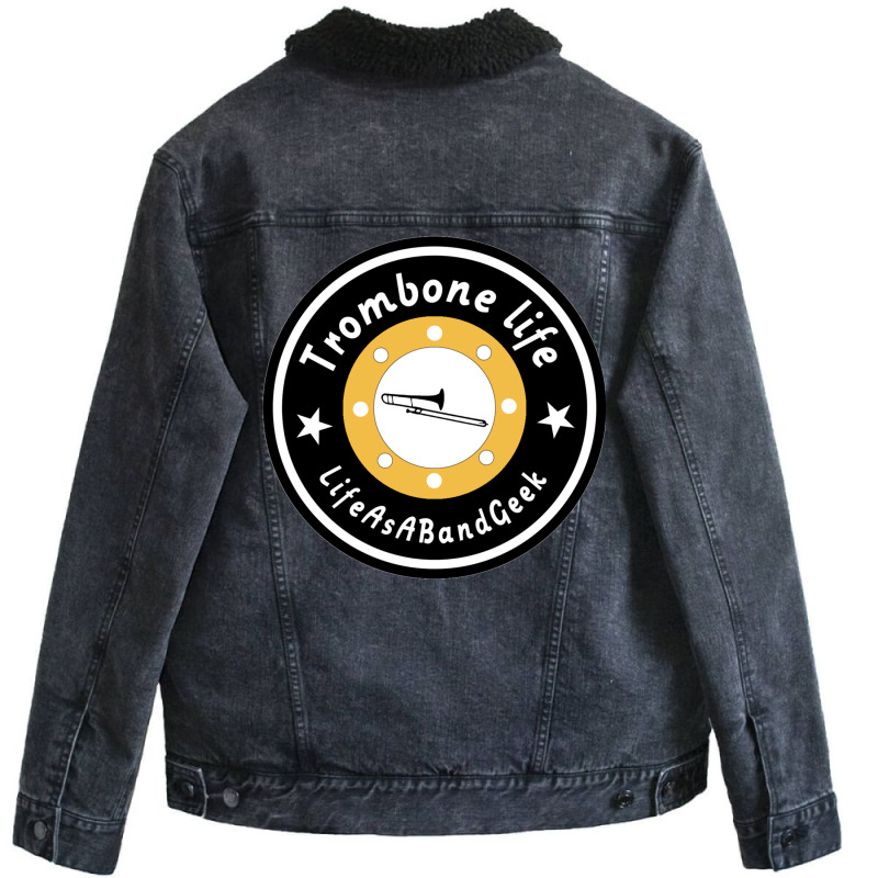 Trombone Life Classic  Funny Unisex Sherpa-lined Denim Jacket | Artistshot