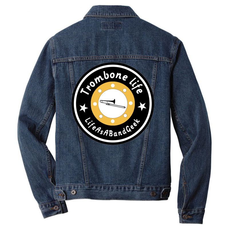 Trombone Life Classic  Funny Men Denim Jacket | Artistshot