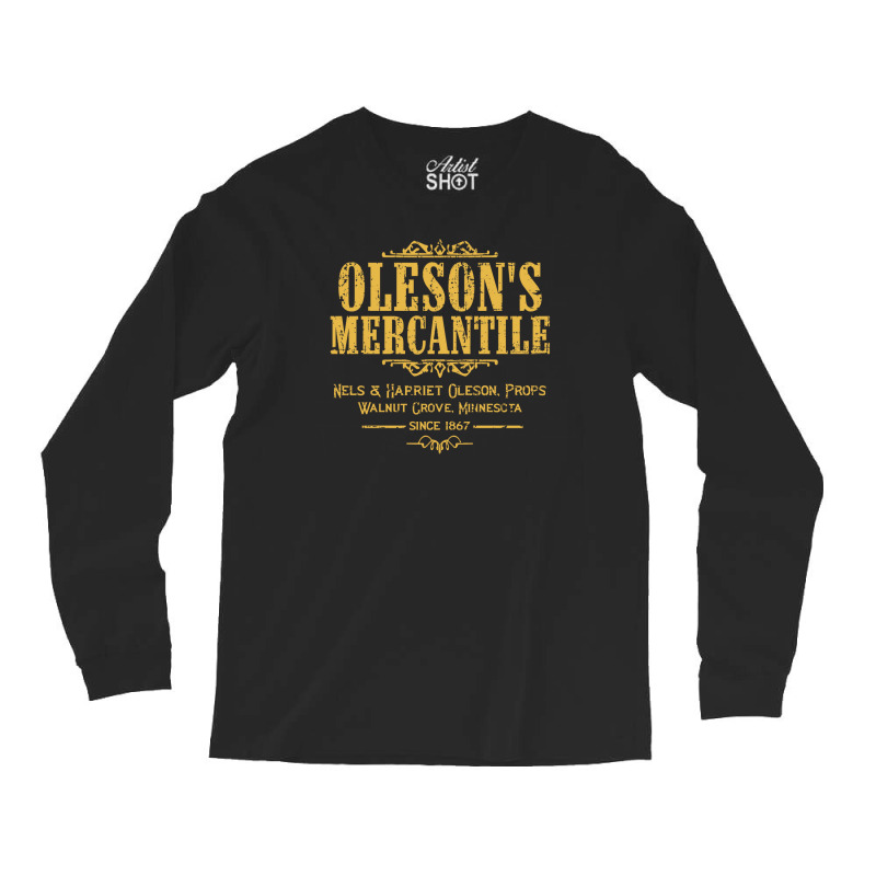 Olesons Mercantile From Little House On The Prairie Long Sleeve Shirts by fizzoviklea | Artistshot