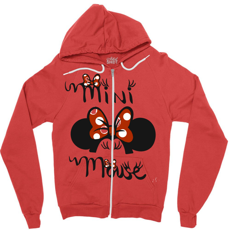 Mini Mouse  Baby Blue Zipper Hoodie | Artistshot