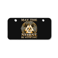 Trending May The Norse Be With You Nordic Mythology Warrior Bicycle License Plate | Artistshot