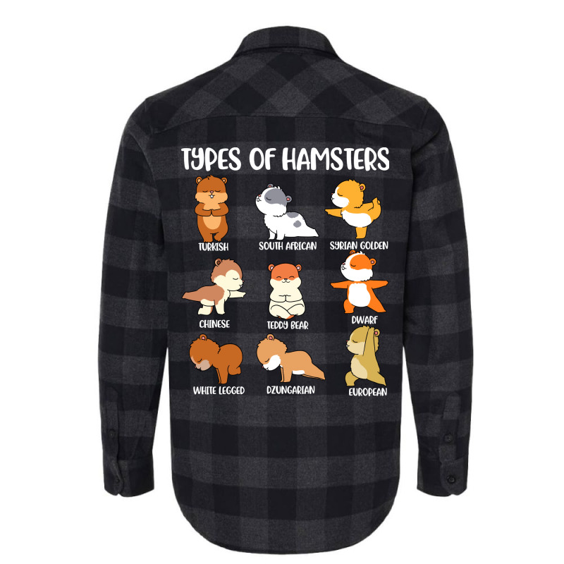 Types Of Hamsters Funny Hamster Music Girl Flannel Shirt | Artistshot