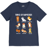 Types Of Hamsters Funny Hamster Music Girl V-neck Tee | Artistshot