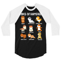 Types Of Hamsters Funny Hamster Music Girl 3/4 Sleeve Shirt | Artistshot