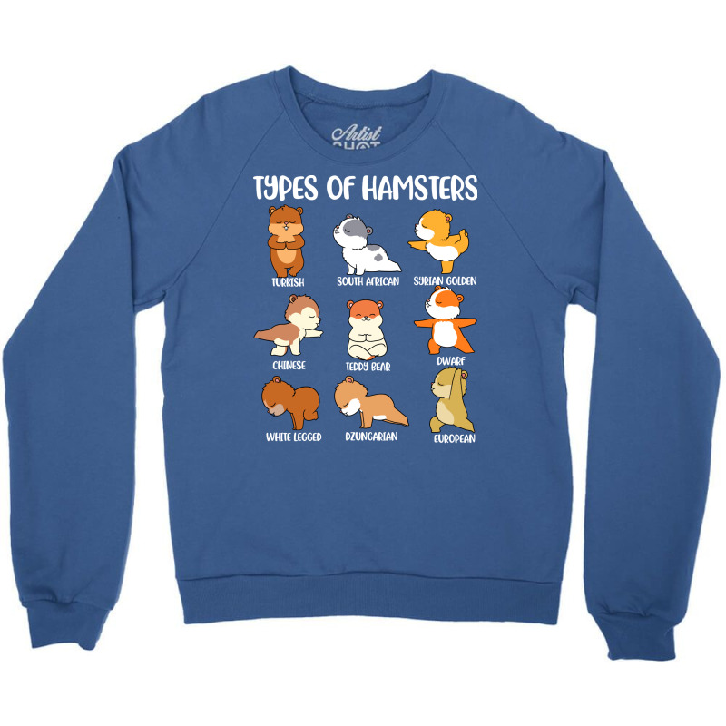 Types Of Hamsters Funny Hamster Music Girl Crewneck Sweatshirt | Artistshot