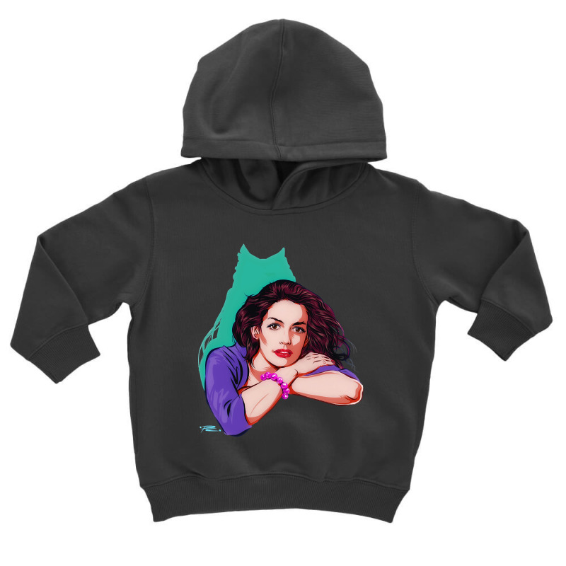 Hot Trend Anne Hathaway - An Illustration By Paul Cemmick Toddler Hoodie by Box Bingham | Artistshot