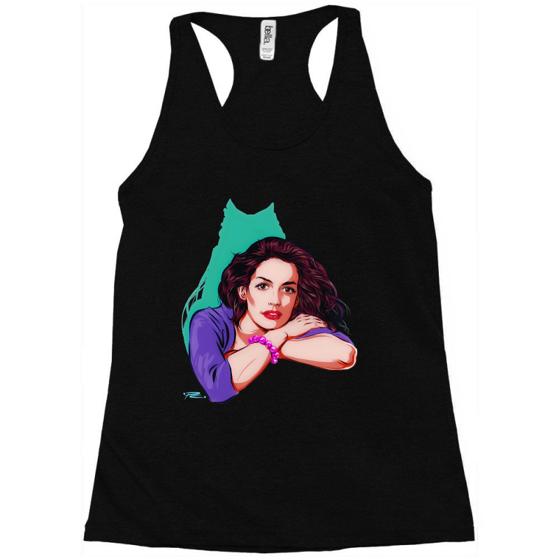 Hot Trend Anne Hathaway - An Illustration By Paul Cemmick Racerback Tank by Box Bingham | Artistshot