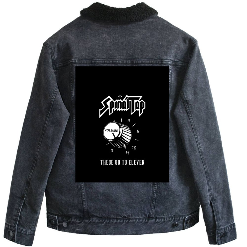 These Go To 11 Graphic  Funny Unisex Sherpa-lined Denim Jacket | Artistshot