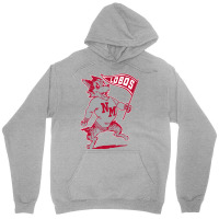 Vintage Looking Unm Lobos Yellow Red Unisex Hoodie | Artistshot