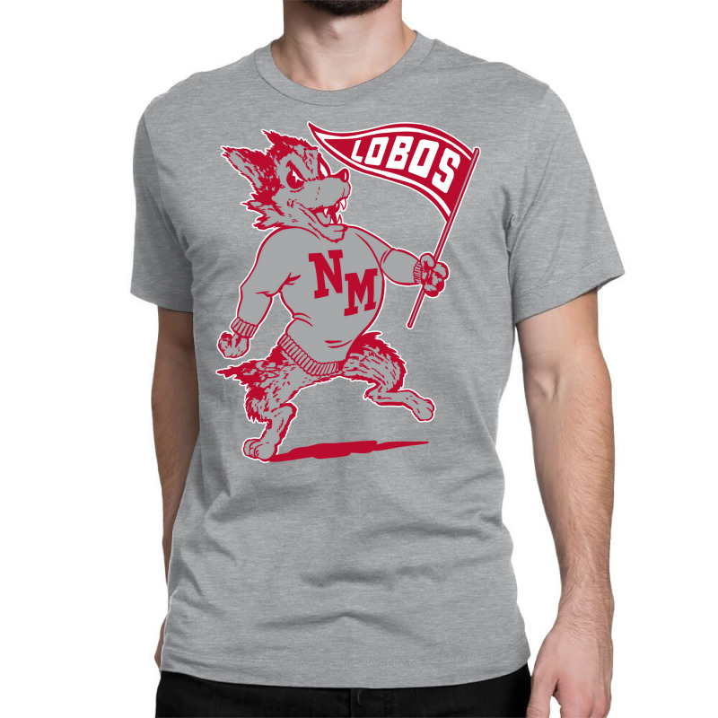 Vintage Looking Unm Lobos Yellow Red Classic T-shirt | Artistshot