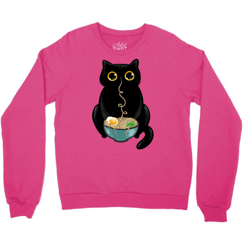 Ramen Cat Love Crewneck Sweatshirt by fizzoviklea | Artistshot