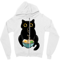 Ramen Cat Love Zipper Hoodie | Artistshot